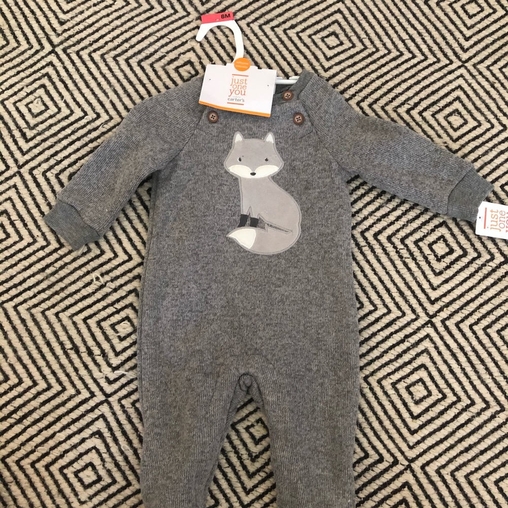 Carters Fox Long Sleeve Onesie NEW